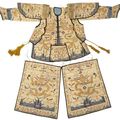 A rare partial suit of ceremonial armor with dragon decoration, Late Qing dynasty