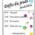 Les défis du jeudi 2016 # 10