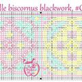 Grille biscornu blackwork #C04