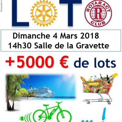 LOTO ROTARY CLUB et ROTARACT SAINT-LYS 2018