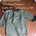 Blouse froncée en 140