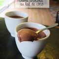 Petite crème au chocolat et lait de coco