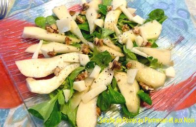 Salade de Poires au Parmesan et aux Noix