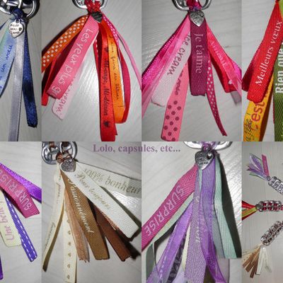 Porte -clés: Dites le avec le coeur!