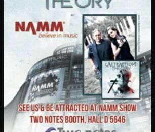 ATTRACTION THEORY @ NAMM 2018 (USA)- Semaine prochaine au stand de Two Notes/ French touch from ATTRACTION THEORY's coming !!
