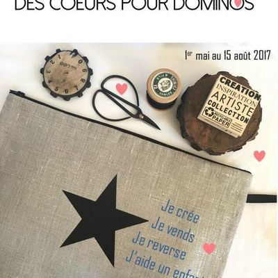 Des étoiles et des coeurs pour Dominos 