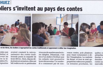 On en parle dans la presse : Les activités de l'école avec l'atelier contes et la course ELA