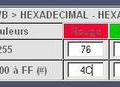 Convertisseur RGB > EXADECIMAl