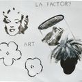 WARHOL: LA FACTORY, huile sur toile 55x46 (hommage à Andy Warhol 1928-1987)