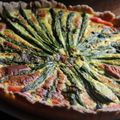 QUICHE AU HADDOCK, A LA TRUITE ET AUX ASPERGES VERTES, PATE BRISEE AU CITRON