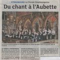 ANNONCE DE NOTRE CONCERT DANS LES DNA DU 08/11/2015