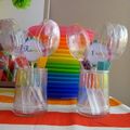 Sweet table / table à desserts: a Rainbow party !