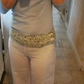 une ceinture fleurie