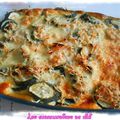 Gratin de courgette & jambon au lait concentré non sucré