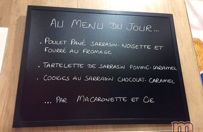 Poulet pané sarrasin - noisette fourré à la Tome de Rhuys et sauce maison