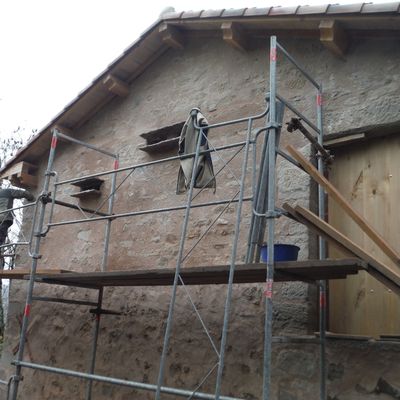 fin de chantier de la façade sud