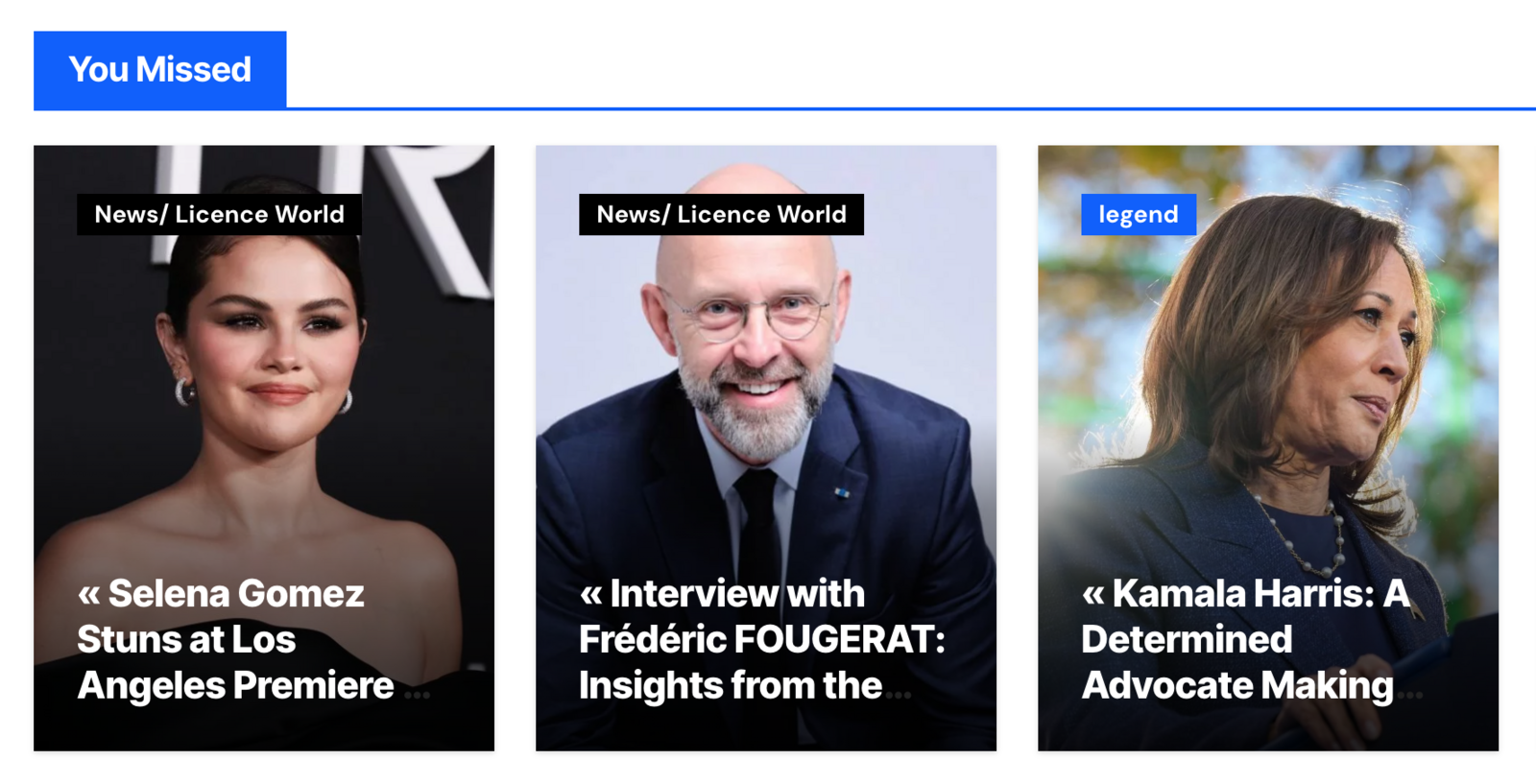 Frédéric Fougerat, président de Tenkan Paris, Interview Frédéric Fougerat, Kamala Harris, Selena Gomez