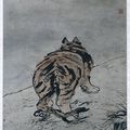 Gao Qipei (1660-1734), Tiger seen from above, c. 1700 @ Rijksmuseum, Amsterdam