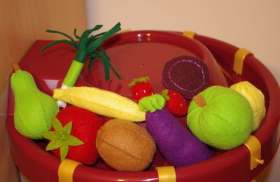 Fruits et Légumes en feutrine.