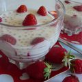 "Perles au lait" coco et fraises