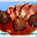 MAGRETS DE CANARD AUX FIGUES CONFITES