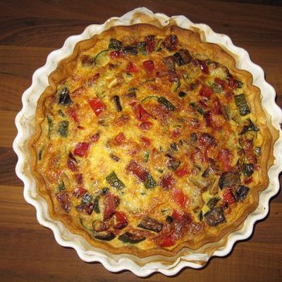 Tarte Salée aux Petits Légumes et Comté