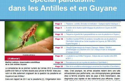 Spécial paludisme dans les Antilles et en Guyane - BVS n°1-2, janvier-février 2012