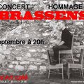 : concert de Brice Quillion au Verniss'Art café (reprises Brassens!) 