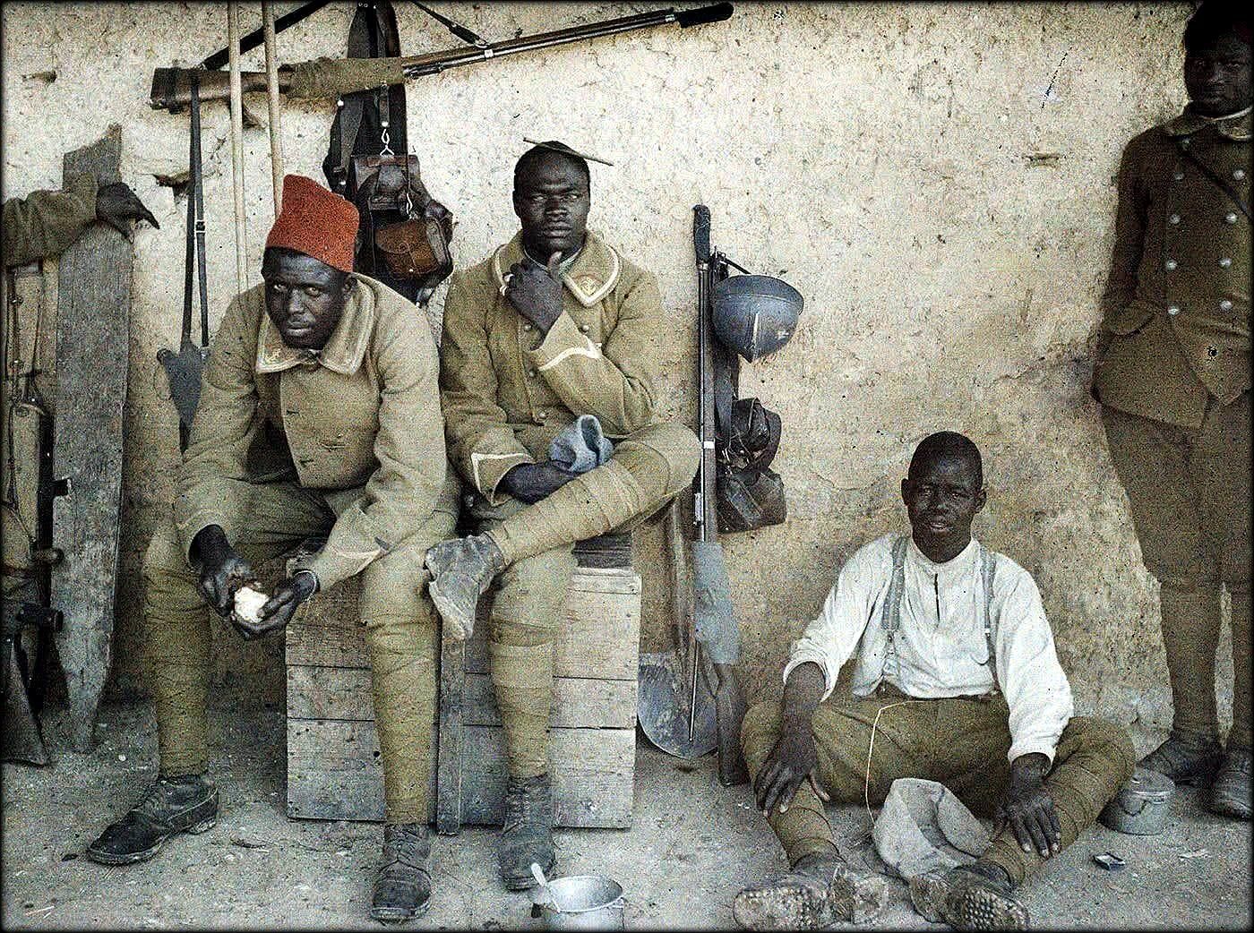 ARAGON, GUERRE 14-18, SOUFFFRANCE, AFRICAINS, AFRIQUE, FRANCE, SOLDAT, INCONNUE