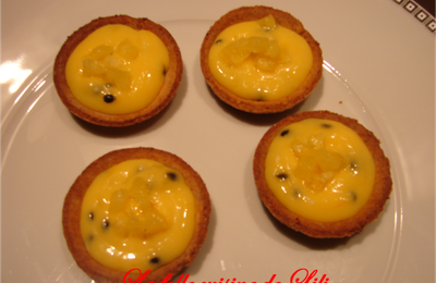 Tartelettes fruits de la passion ananas