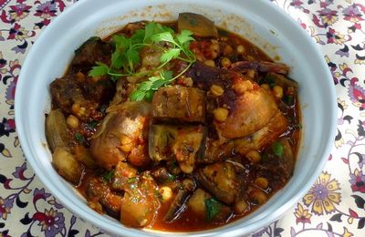 Souris d'agneau aux aubergines fondantes 