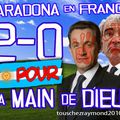 Maradona en France . 2-0 pour la main de Dieu