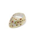 A Fine Mughal gem-set jade archer's ring, North India, 17th Century 