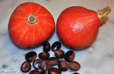 Velouté au potimarron, châtaignes et au Pineau des Charentes