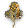 Masriera y Carreras à Barcelone. Pendentif-broche Art Nouveau, début du XXème siècle