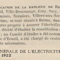 1922. 18 Février : Vers l'électrification de nos villages
