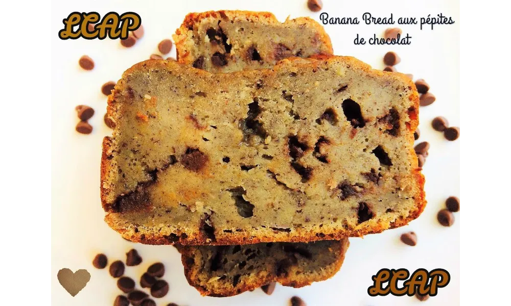 Banana Bread aux pépites de chocolat