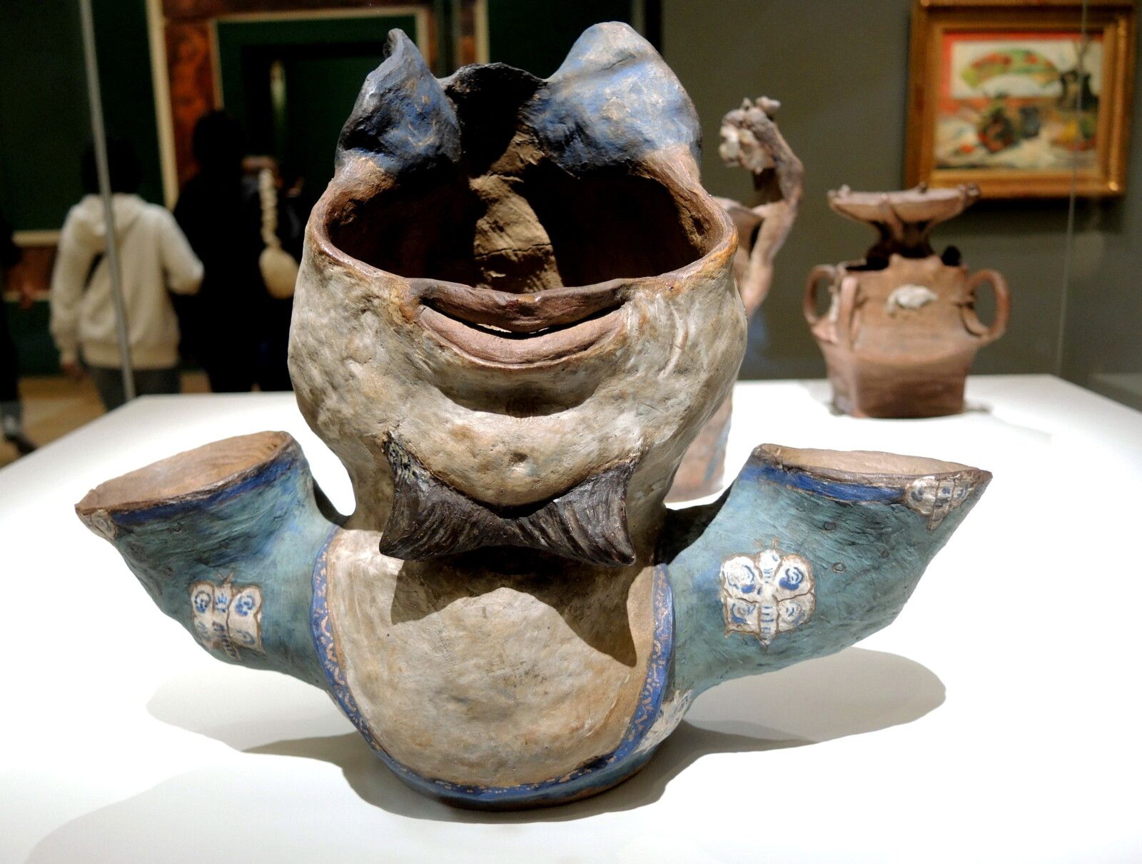 Paris, musée d'Orsay, Vase porte-bouquet, Paul Gauguin. (75)