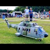 HUGE RC MODEL AS-332 SUPER-PUMA / RC SCALE TURBINE MODEL HELICOPTER / FLIGHT DEMONSTRATION !!!