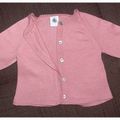 GILET PETIT BATEAU ROSE