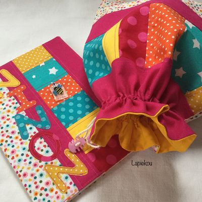 Protège carnet de santé pour Ninon, Louna, Léa, Soline, un été bébés Filles !