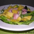 Salade au jambon et à l'ananas, vinaigrette à l'érable, sans gluten et sans lactose