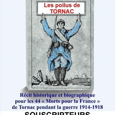 Le livre des Poilus de Tornac est disponible