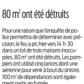 Incendie d'habitations