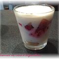 Tiramisu au verre à la framboise