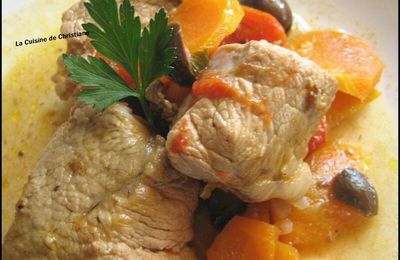 SAUTE DE VEAU AUX CAROTTES ET AUX OLIVES