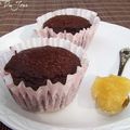 Muffins au chocolat & coeur de lemon curd