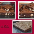 BROWNIE CHOCOLAT NOIR, CHOCOLAT BLANC ET CARAMEL BEURRE SALE