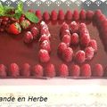 Bavarois Framboise et Chocolat Blanc