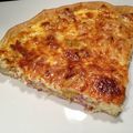 Quiche poireaux chèvre jambon